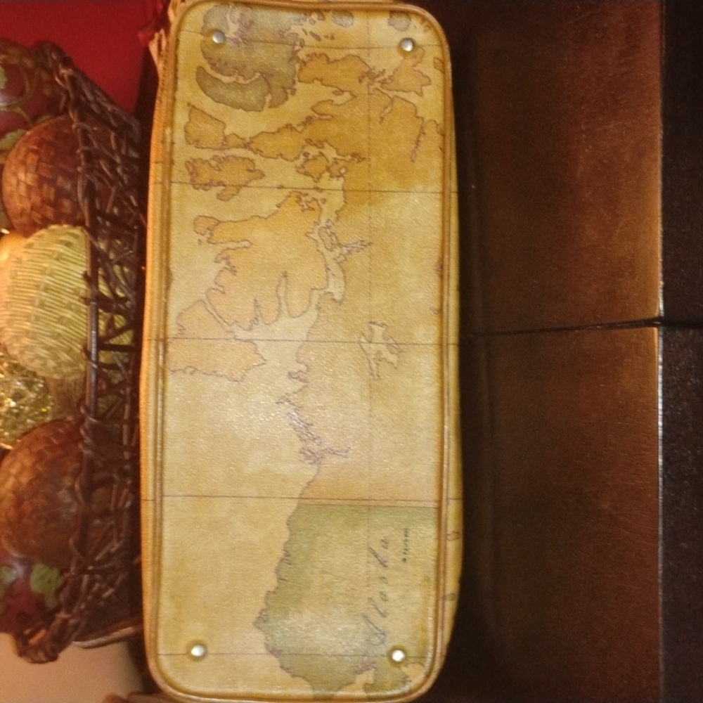 Alviero Martini Map Vintage Domed Satchel - Picture 3 of 12